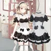 siyah beyaz lolita kostüm