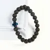 New Design Bracelet Whole 10pcs lot 8mm Quality Lava Stone Beads with Hematite Royal Cross Jesus Bracelets333n