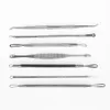 7 pçs/conjunto conjunto de ferramentas para removedor de extrator de cravos, espinhas, espinhas, manchas e comedões com kit com