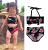 Costume da bagno da bagno a due pezzi con fiocco Bikini Costume da bagno Costumi da bagno Età 2-7T