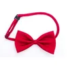 Adjustable Pet Dog Bow Tie Neck Accessory Necklace Collar Puppy Bright Color Pet Bow Mix Color HH7-302