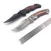 Browning 233 Folding Kniv 3CR13 Blad Rosewood Handtag Titanium Taktisk Kniv Pocket Camping Verktyg Snabb Öppna Jakt Survival Kniv