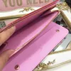 Совершенно новый настоящий кожаный бесколитный кошелек Women MultiColore Long Down Dolder Dolder Insolite Organizer Wallet Cx150 Внутренняя цепь W8749118