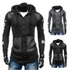 Wholesale- KLV  Clothing Slim Mens Coat Casual Cotton Leather Winter Warm Hooded Sweatshirt Coat Jacket Outwear jaqueta masculina 2016