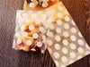 화이트 폴카 도트 투명 쿠키 가방 - 셀로판 가방 - 캔디 가방 200pcs / lot