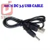60CM / 2FT Cabo USB para DC 3.5 mm Plug / Jack Dc3.5 Cabo de Alimentação 200 pçs / lote