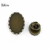 Boyute (40 peças / lote) Oval 13 * 18mm 18 * 25mm Cabochão Base Broche Blanks Setting Antique Bronze Banhado Diy Jóias Acessórios