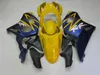 Kit carena carrozzeria per Honda CBR900RR 2002 2003 set carene giallo blu CBR 954RR 02 23 OT25
