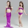 Amerikanska och europeiska barns sjöjungade baddräkt, den lilla sjöjungfrunens svansbassuit, tjejstrand bikini bikini