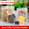 20x25cm 0.16mm sous vide en nylon clair cuit économiseur d'aliments stockage sacs d'emballage viande collations stockage hermétique thermoscellage pochette en plastique