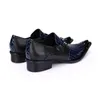 Rock Men Shoes Ponited Toe Zapatos de cuero para hombre Zapatos de vestir de negocios para hombre Fiesta y boda zapatos de hombre, ¡Tallas grandes EU38-46!