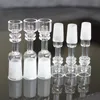 Domeless Quartz Banger Nail 14 mm 18 mm Hembra Macho Conjunto Cuarzo Domeless Banger Nails Bowl para Rips y Dabs Cera Plataformas petroleras Bongs de vidrio