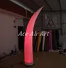 Curva de iluminação RGB colorida atraente Cone inflável para o evento de casamento da França vem com soprador base e remoto