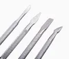 4Pcs/set Stainless Steel Cuticle Remover Double Sided Finger Dead Skin Push Nail Cuticle Pusher Manicure Nail Care Tool