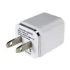 US Plug Metal Dual USB Chargers 2.1A AC Power Adapter Wall Charger Plug 2 Port for Cell Phone