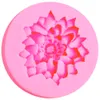 Lotus Shape Chocolate Candy Jello 3D Silicone Mold Cartoon Figre/Cake Tools Soap Mold Sugar Craft Cake Decoration