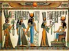 Wholesale-古代エジプトファラオ写真壁紙レトロアート壁画の壁紙群れの装飾不織布紙壁壁画