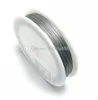 10 PCS/LOT 0.5mm fil d'acier inoxydable, fil de perles, fil d'acier inoxydable enduit de Nylon, résultats de cordons de bijoux