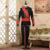 Herenpakken Blazers Groothandel- Stijl Mannen Tuxedos Classic GroomsMen Wedding Suitguard Daadwerkelijke Foto's Europese Stage Kostuum Guard of Honour