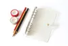 A5 / A6 / A7 PVC Notebook Cover File Folder Sheet Shell Office School Stationery Transparent Complise 6 Holes Binder Planner Toalette Få linjal