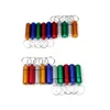 Waterproof Organizer Metal Box Case Bottle Holder Keychains Aluminum 50mm X 14mm Mix Color Wholesale Free Shipping