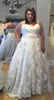 Plus Storlek Lace A-Line Bröllopsklänningar 2017 Sweetheart Ruched Top Beaded Sash Long Bridal Gowns Custom Made Kina EN11101