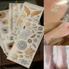 Flash Metallic Waterproof Tattoo Tattoo Gold Silver Tatoo Women Henna Flower Taty Diseño Tatuaje de tatuaje6182504