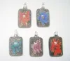 10st / lot multicolor murano lampwork glas hängsmycken för DIY mode hantverk smycken present halsband hängsmycke pg16