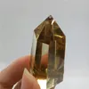 손으로 만든 Reiki Citrine Crystals Point 천연 구연랑 석영 결정 지점 선물 치유 40g