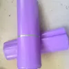 17 * 30 cm Purple Poly Mailer Wysyłka Plastikowe Torby Opakowania Produkty Poczta Kurier Magazyn Materiały wysyłkowe Samoprzylepne Pakiet Pakiet