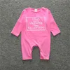 أزياء الوليد ملابس الرضع السروال القصير ربيع الخريف الملابس الوردي الاطفال طفلة ملابس طويلة الأكمام بذلة قطعة واحدة إلكتروني الطفل رومبير