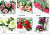 10pcs MOQ 225cm / 88inch option 6color Simulation mariage artificiel rose fleur canne vigne pour mariage et la maison lit ou rail décoration d'hôtel