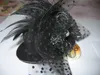 Damskie Feather Fasinators Hat Hair Klipy Łęcze Weil Bow Feather Barrette 40 sztuk / partia # 1643 Nie ma marki