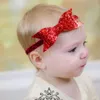 2017 Sequin Bowknot Headbands för flickor söta barn hårbågar pekins båge barn hårband tillbehör glitter flicka hårband A6263