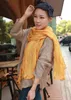 Kvinnor Klassisk Voile Solid Färg Scarf Mode Neckerchief Sommar Neck Shaal Wrap Beach Head Scarves Stole Bandana Headscarf Sarong