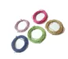 50 metrów / partia 1mm kolory mieszane bawełna woskowane ustalenia przewodów Komponenty do DIY Craft Jewelry WC0