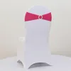 スパンデックスライクラの結婚式の椅子サッシバンドパーティー誕生日弾性バックルサッシデコレーションマルチカラー