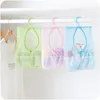 Gratis frakt 3 färger Badrum Förvaring Clothespin Mesh Bag Hooks Hängande Väska Organizer Dusch Bad Ny