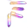 HJT 20PCS NOUVEAU NOUVEAU COLORFUR NATURAL Quartz Points cristallins Reiki guérison Crystal Wands Cure Chakra Stone Sell7918396