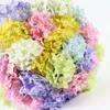 Fleurs décoratives couronnes en gros - 1 bouquet artisanat artificiel hydrangea fête mariage décor de fleur en plastique nuptiale 6ndq
