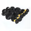 Human Hair Weaving Natural Black Color 6pcs Human Hair Extensions Weave Bundles Natural Color Can Be Dyed