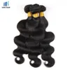 3 связки бразильские волны тела волна волосы натуральный цвет черный девственница индийский малайзийский перуанский камбоджийский китайский уток человеческих волос