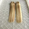Lummy Brazylijskie Dziewicze Human Hair Paundles 14 "-24" Mix Piano Color # 27 / # 613 Honey Blonde i Blonde Human Hair Weft 100g / set