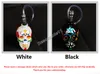 Skull Head Smoking Pipes Glass Hookahs Bong Zinc Alloy & Glass With Leather Hose Portable Mini Pipes Smoking Accessories