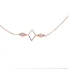 2017 moda por atacado jóias geométricas simples delicado cadeia 33 + 7 cm cz chocker rosa banhado a ouro simples cadeia colar gargantilha