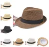 Hot Koop 7-Color Fashion Heren Damesstro Hat Zachte Fedora Panama Hat Jazz Hat M014