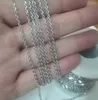 100m/Roll Strong Silver Tone Thin 1.5mm Oval Cross Chain Stainless Steel Jewelry Finding Chain Marking DIy