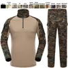 Skjutskjorta Battle Dress Uniform Tactical BDU Set Army Combat Clothing Camouflage US Outdoor Woodland Hunting Uniform No050071958747