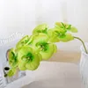 아름 다운 DIY Phalaenopsis 인공 나비 난초 실크 꽃 꽃다발 결혼식 홈 거실 장식 20pcs / lot
