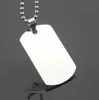 free shipping in bulk Lot 10pcs fashion mens Stainless steel 20*40mm Dog Tag Pendant Charms Necklace no chain both polished shiny